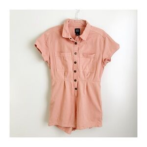 Urban Outfitters BDG | Women’s Peach Denim Button-Up Romper Size M
